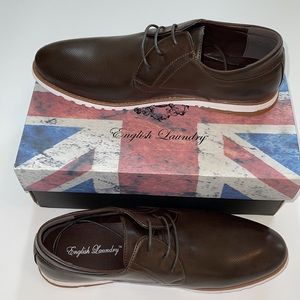 English Laundry Derby Style Brown Shoes Size 12 NIB